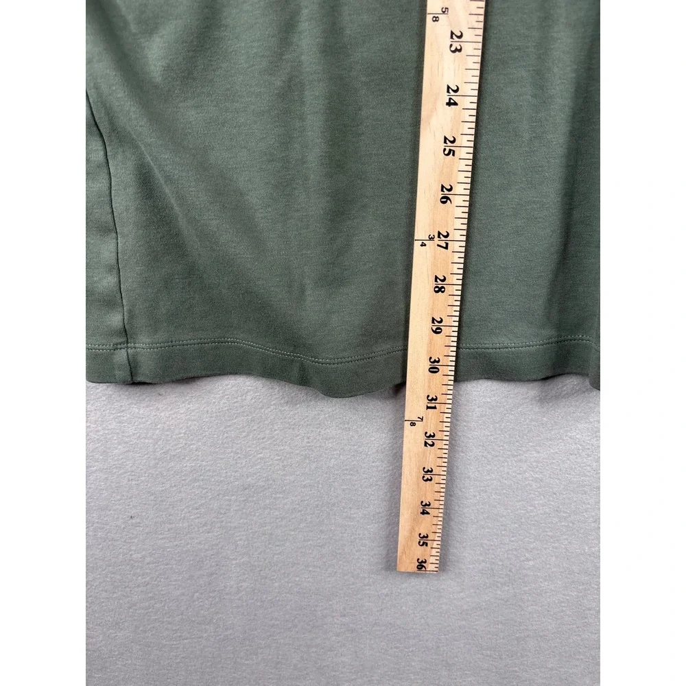 Tahari Mens XL Olive Green Cotton Short Sleeve Pocket Polo Shirt Classic Fit